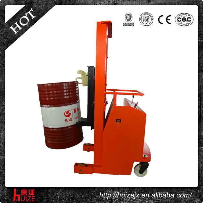 半電動配重油桶車（無底腿，只堆垛，不翻轉）