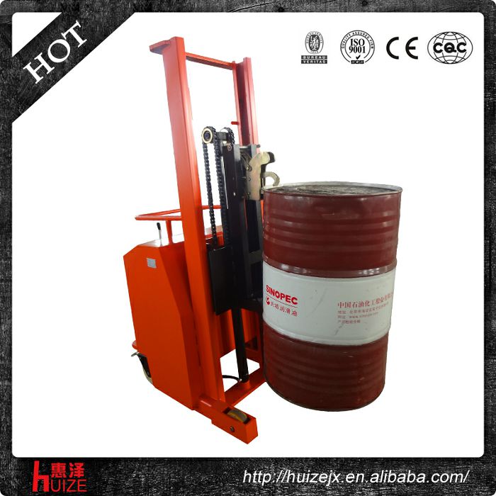 半電動配重油桶車（無底腿，只堆垛，不翻轉）3